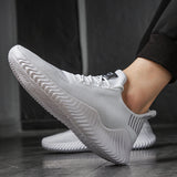 VastWave Breathable Casual Male Footwear Light Weight Sneakers Men Flyknit Big Size Mans Shoes Tenis Masculino Adulto39-47