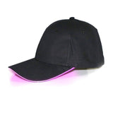 Cool LED Light Up Baseball Caps Glowing Adjustable Hats Perfect for Parties, Raves, Running and More - LKimmersive