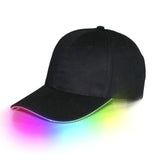 Cool LED Light Up Baseball Caps Glowing Adjustable Hats Perfect for Parties, Raves, Running and More - LKimmersive