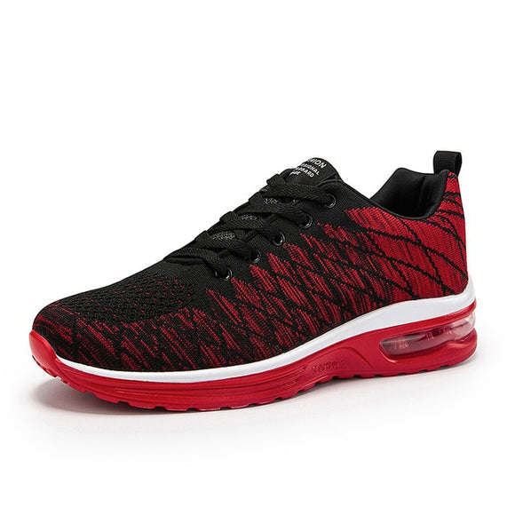 Shoes Men Running Shoes For Men Sport Shoes Black Shock Absorbing Casual Shoes Air Cushion Sneakers Flying Woven Shoes Trainers - LKimmersive