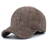 2020 brand baseball cap winter dad hat warm Thickened cotton snapback caps Ear protection fitted hats for men - LKimmersive