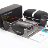 BARCUR Aluminum Magnesium Men's Sunglasses Men Polarized Coating Mirror Glasses oculos Male Eyewear Accessories For Men - LKimmersive