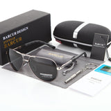 BARCUR Aluminum Magnesium Men's Sunglasses Men Polarized Coating Mirror Glasses oculos Male Eyewear Accessories For Men - LKimmersive